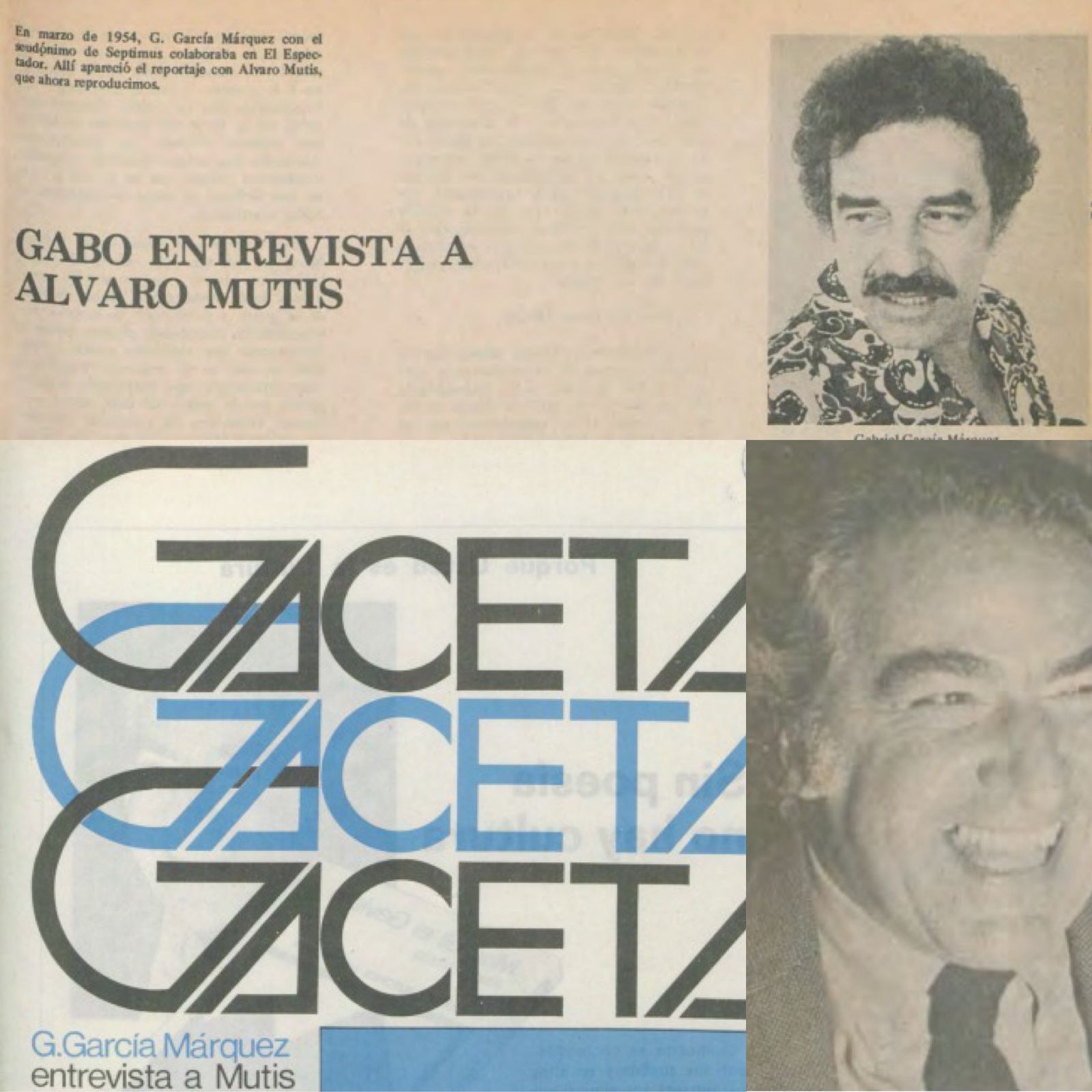 Gabo y Álvaro Mutis.