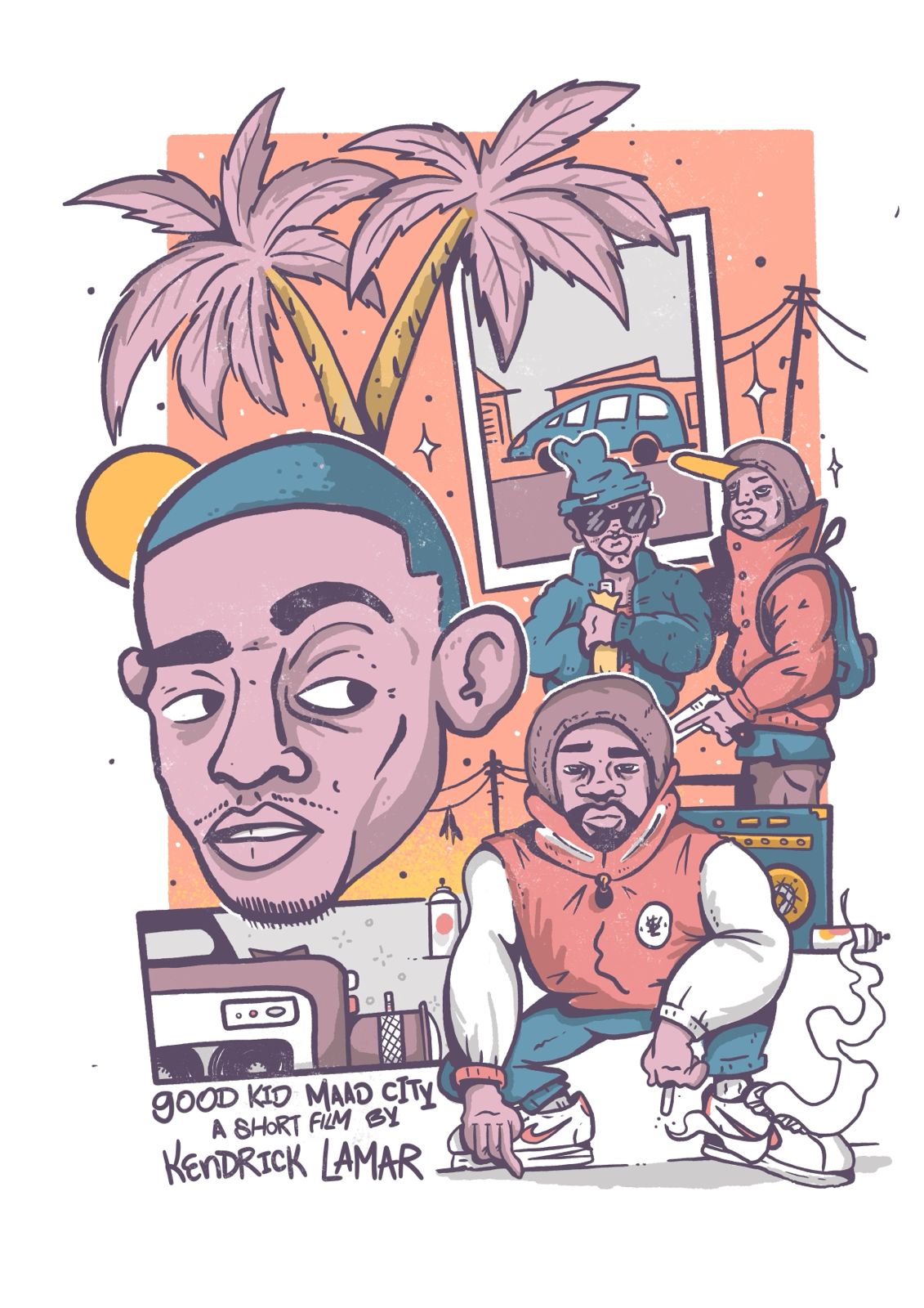 Ilustración de Gavilán para Normas Rappa (2020), de Santiago Cembrano y Gavilán, publicado por Quimbombó Editorial.