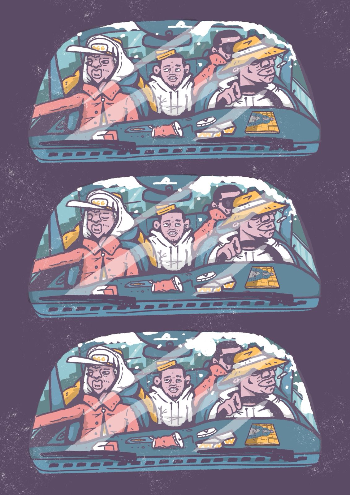 Ilustración de Gavilán para Normas Rappa (2020), de Santiago Cembrano y Gavilán, publicado por Quimbombó Editorial.