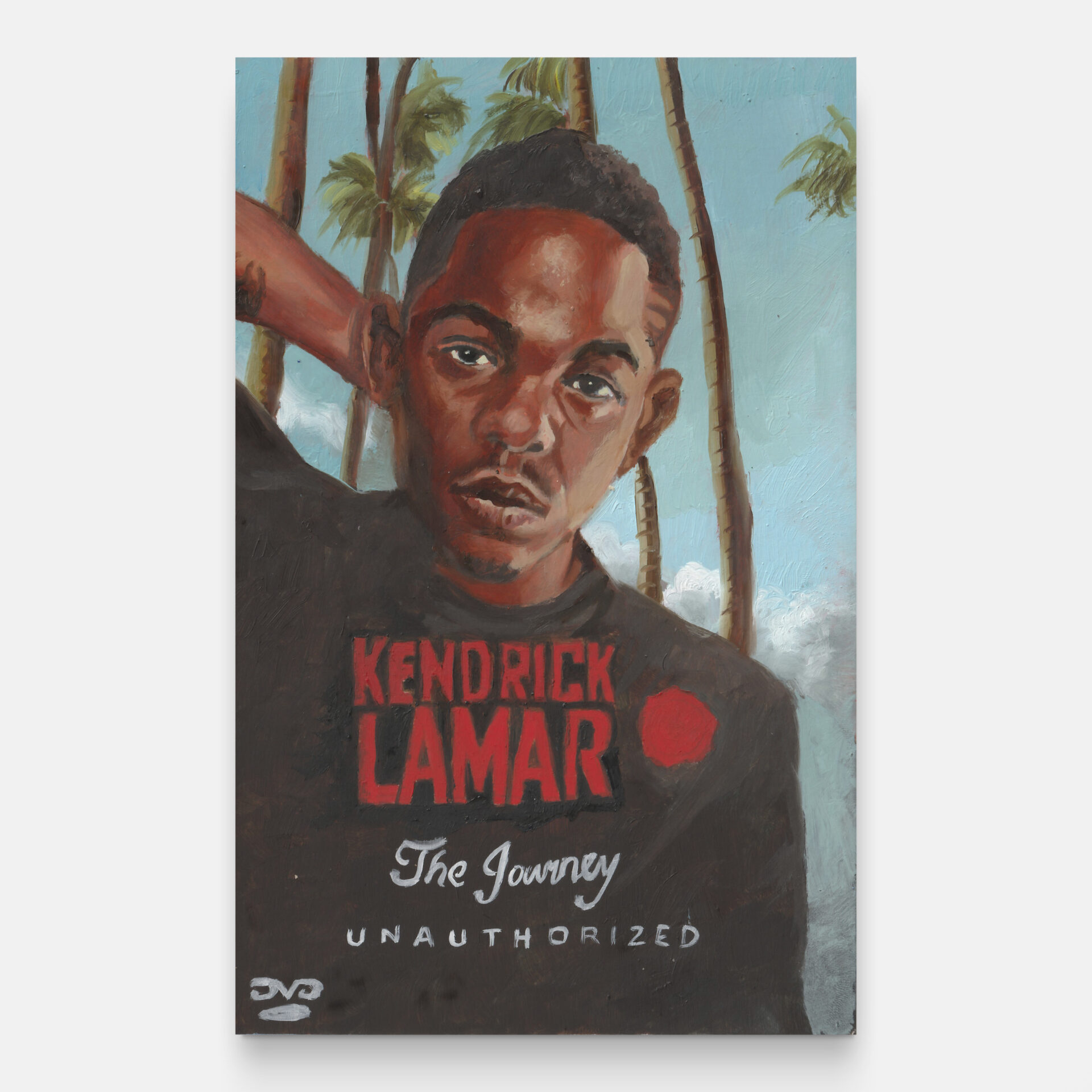 Esta fue la pequeña pintura que capturó la atención de Kendrick Lamar en ARTBO. Foto de La Cometa.