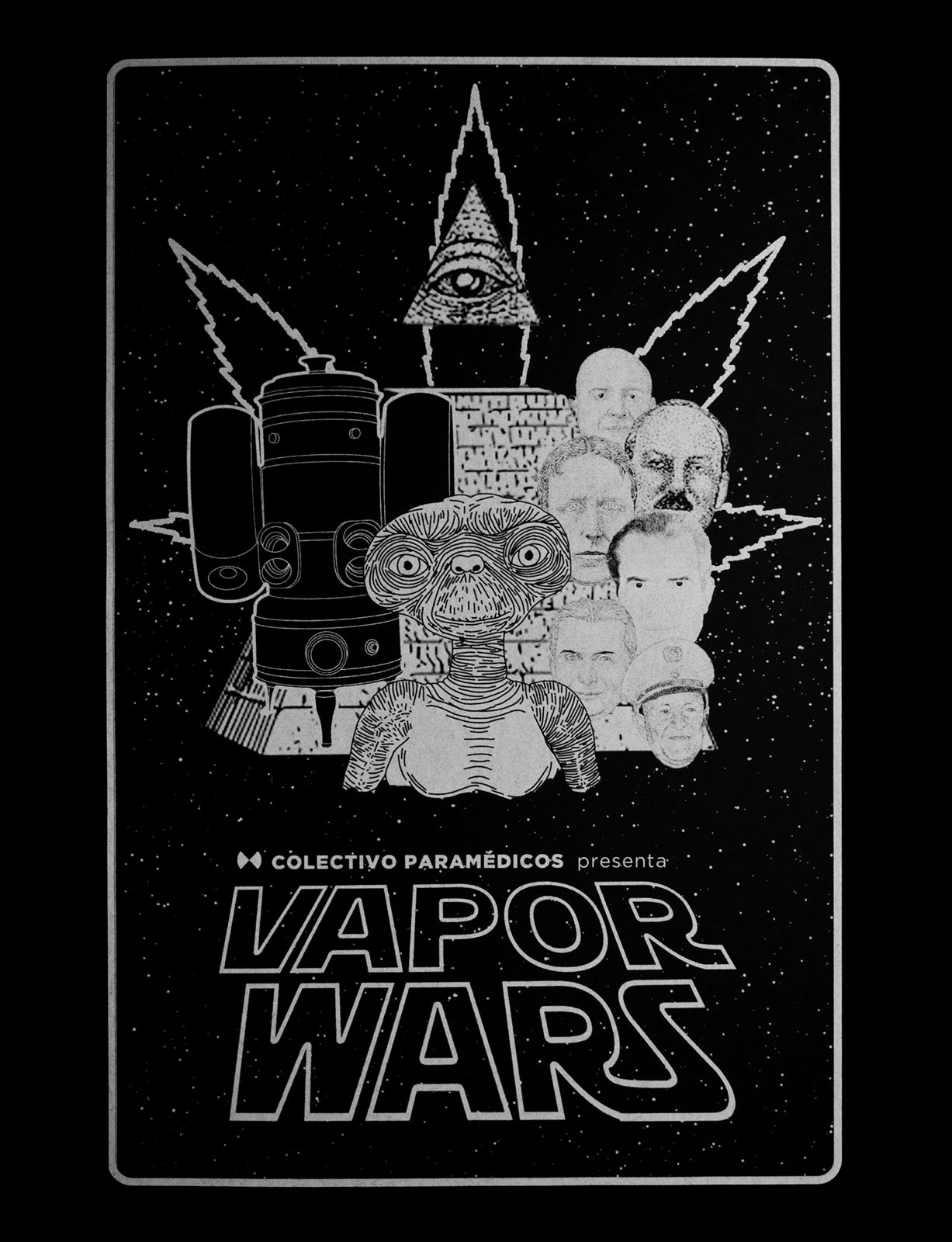 Vapor Wars, 2022. Imagen promocional de la videoinstalación y objeto escultórico multimedia del Colectivo Paramédicos.