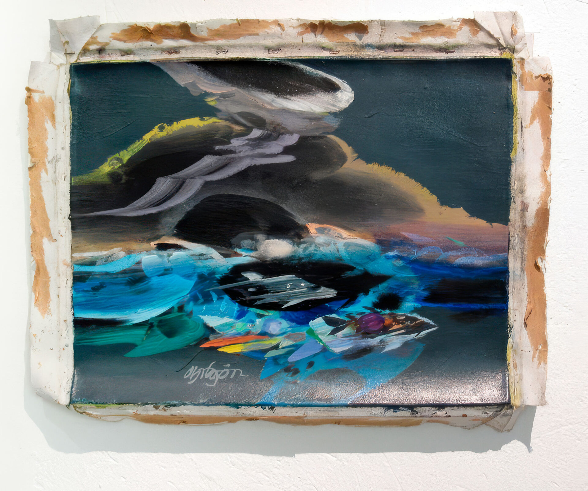 Otra de las pinturas incautadas que encontró González fue <i>Mistral</i> (1990) de Alejandro Obregón. Este óleo fue subastado en abril de 2022 en Bogotá por $240 millones de pesos. 