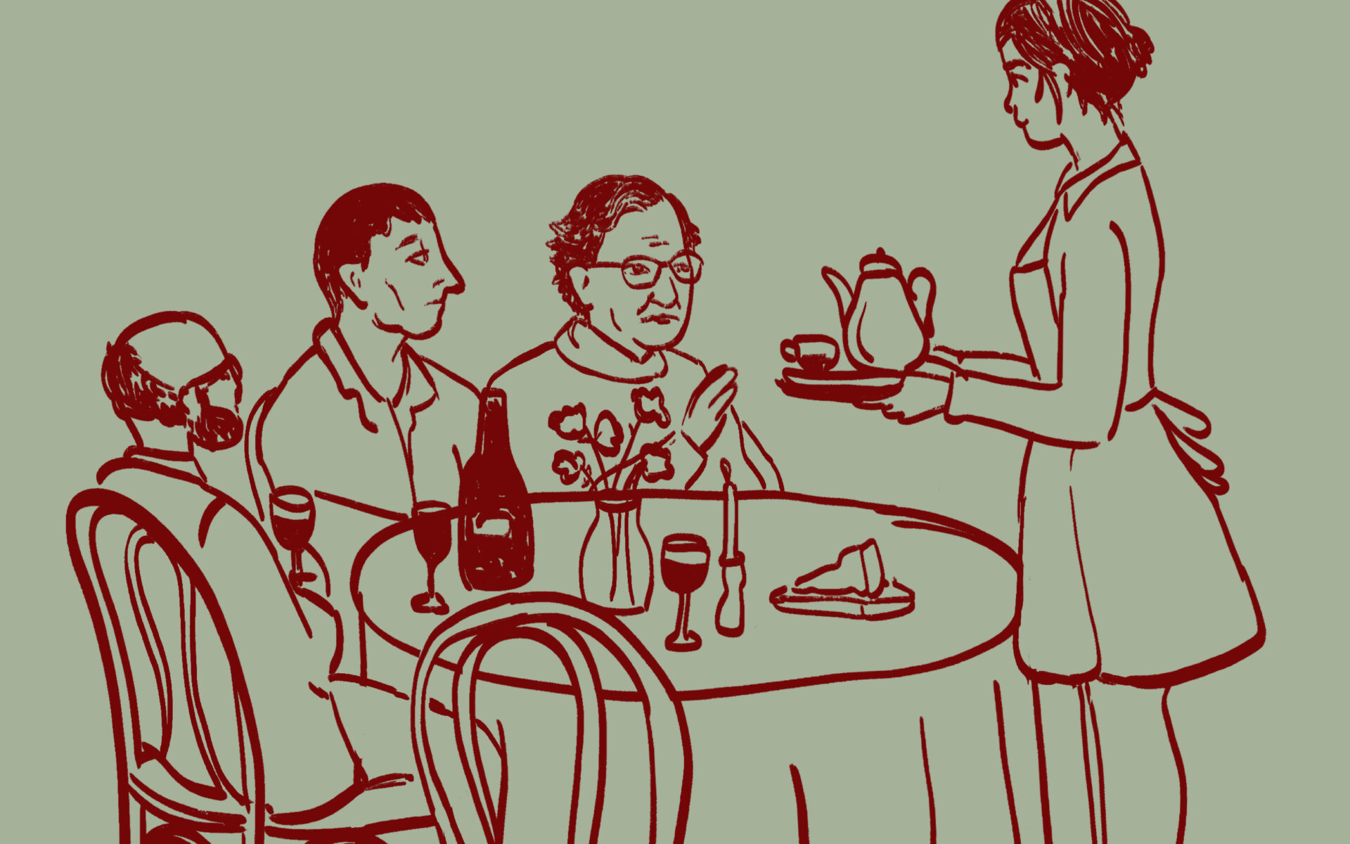 Ilustración Chomsky.