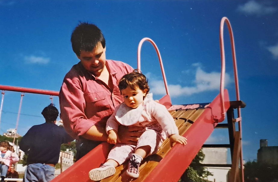 Florencia y Pablo Salgueiro. Foto del archivo de la familia Salgueiro.
