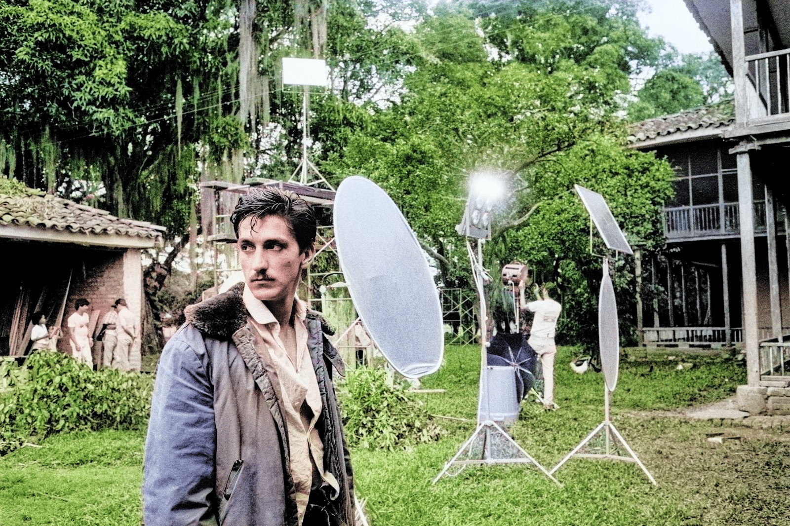 El Piloto (Luis Fernando Montoya) en los alrededores de la hacienda San Julián.