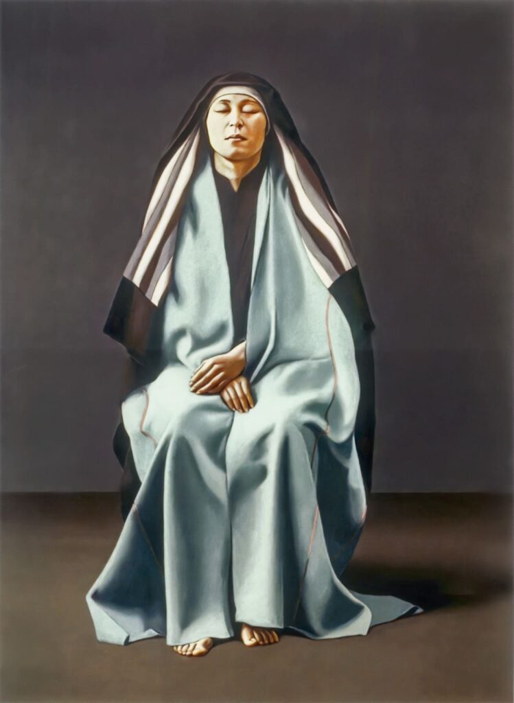 Sin título (detalle), s.f. Acrílico sobre tela, 130 × 130 cm. Gregorio Cuartas. © BIBLIOTECA LUIS ÁNGEL ARANGO