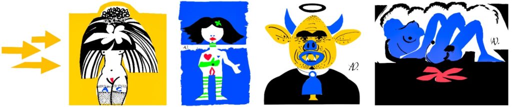 Dibujos de Alejandro Obregón para el libro <i>Los cuentos de Juana</i>, de Álvaro Cepeda Samudio.