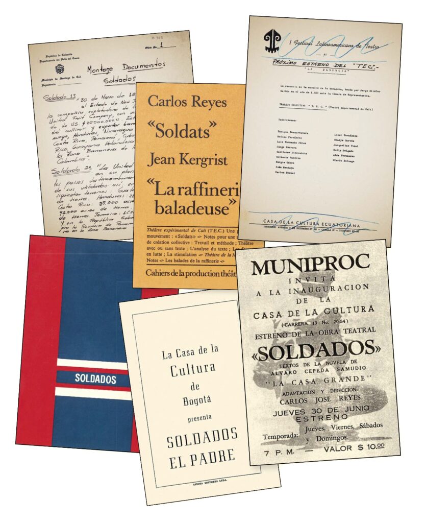 Documentos de algunas adaptaciones teatrales de <i>La casa grande</i>, novela de Álvaro Cepeda Samudio, realizadas por Carlos José Reyes.