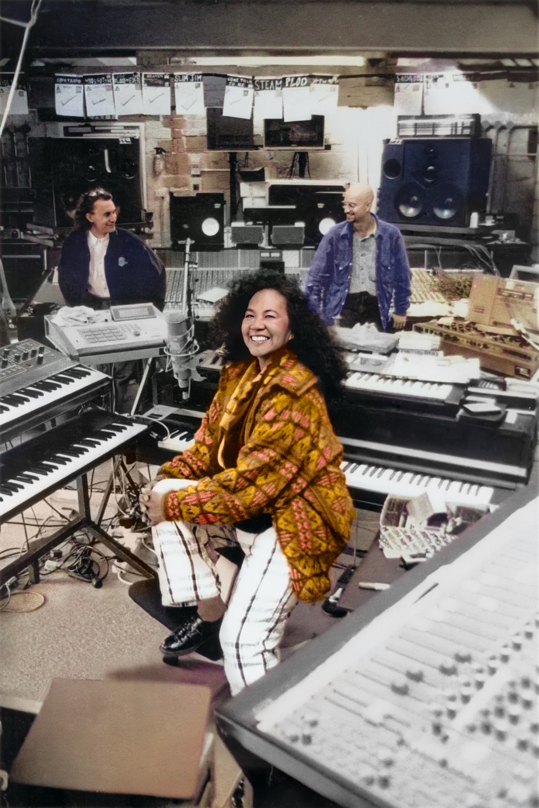 Totó en el estudio de grabación World Music Arts and Dance (Womad), la fundación de Peter Gabriel, para grabar con el sello Real World el álbum La candela viva que apareció en el año 1993. © JEREMY ANDREWS