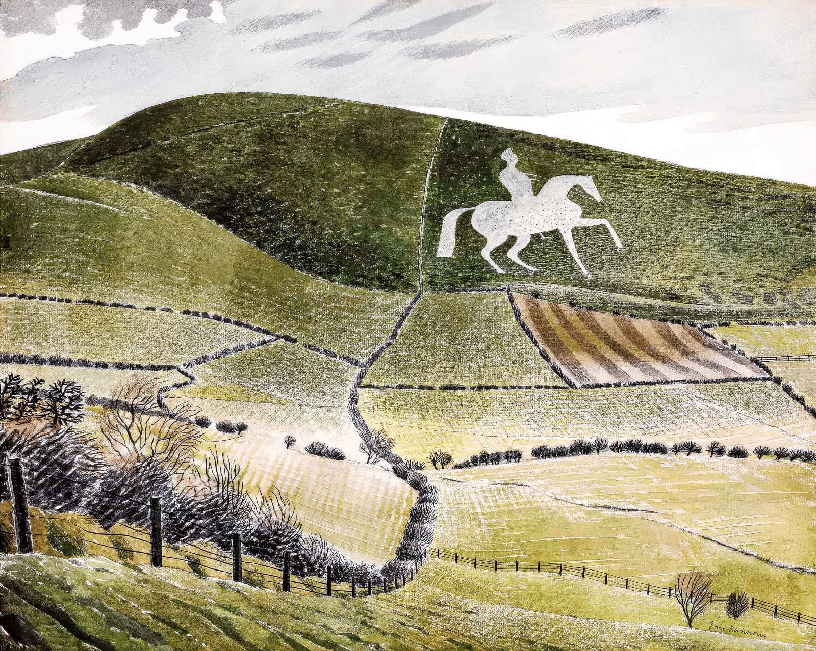 Acuarela de Eric Ravilious.