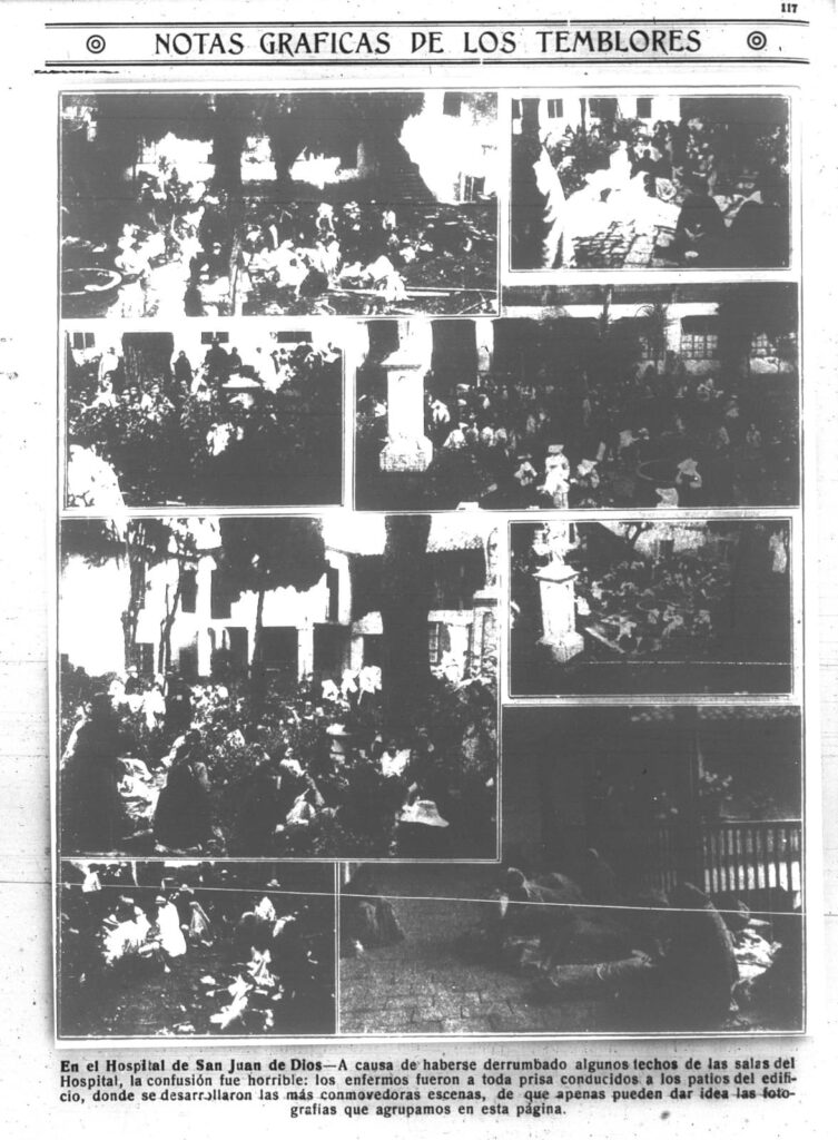 Notas gráficas de los temblores, <i>El Gráfico</i>, 1 de septiembre de 1917, año VIII N° 365-366.